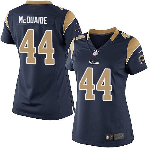 Women's Limited Jacob McQuaide Nike Jersey Navy Blue Home - #44 NFL Los Angeles Rams